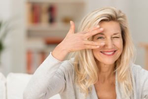 older woman with beautiful smile